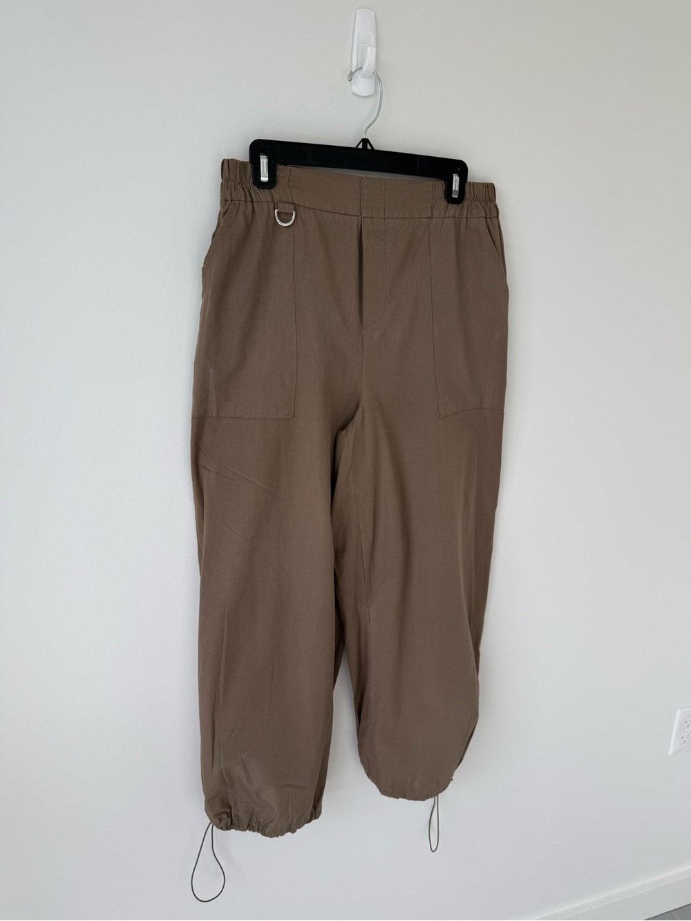 Zara balloon utility Pants in Brown